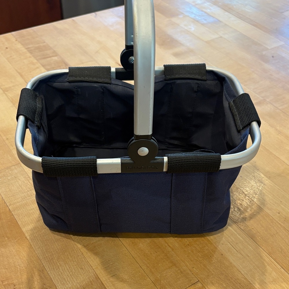 Reisenthel mini Durable Navy Storage Basket with Handle